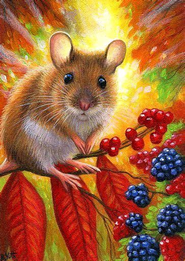 See more ideas about cute little animals, cute animals, cute baby animals. "Little Autumn Mouse" - Bridget Voth | Animal paintings ...