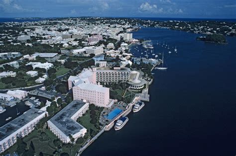 Aerial View Over Resorts In Bermuda By Kenneth Garrett