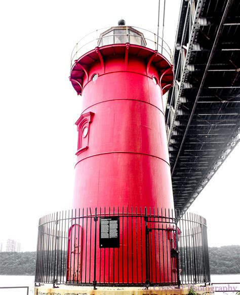 Little Red Light Under The George Washington Bridge Nyc Lighthouse