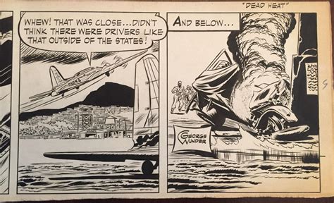 Original Art Comic Strip George Wunder Terry And The Pirates 1949