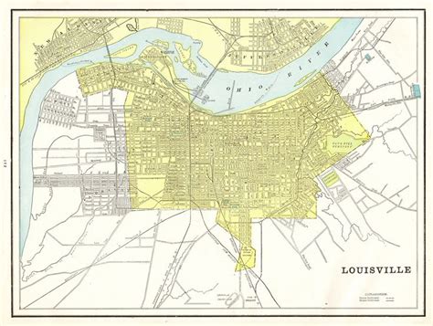 Louisville Kentucky Map Image