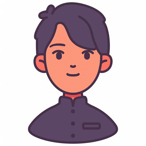 Avatar Boy Gakuran Japanese People Person Student Icon Download