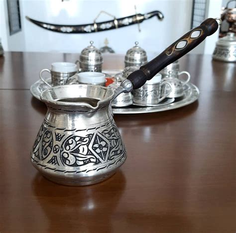 Turkish Arabic Coffee Set Copper Coffee Cup Set Copper Etsy