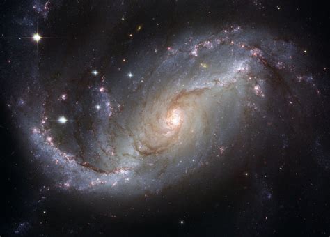 La Galaxia Espiral Ngc 1672 Desde El Hubble