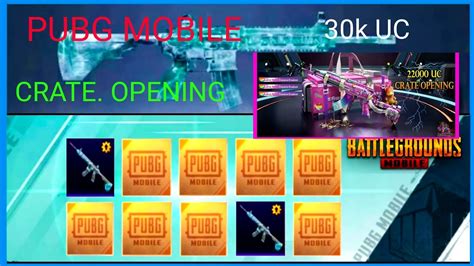 Pubg Mobile K Uc Crate Opening M Glacher Lavel Max M Lavel Max