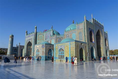 Blue Mosque Mazar E Sharif Afghanistan Asia Stock Photo