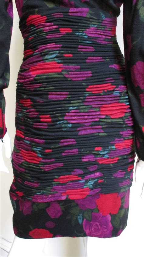 Ungaro Bodycon Dress With Ruching For Sale At 1stdibs