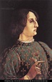 Portrait of Galeazzo Maria Sforza c. 1471 - Piero del Pollaiuolo ...