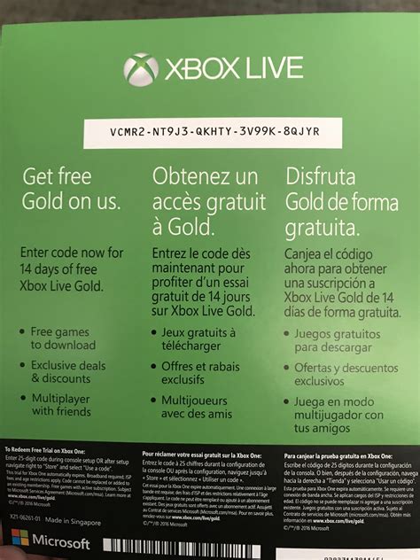 Hurry up before it's 2/28/2021! Xbox live gold 14 day trial : xbox