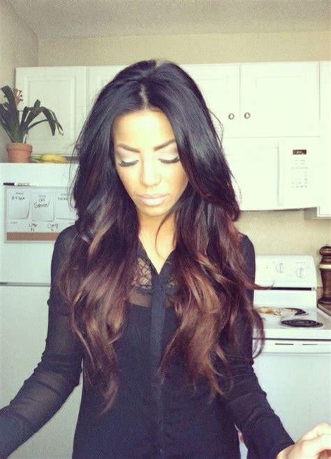 Want To Achieve This With Extensions Hair Styles Black Hair Ombre