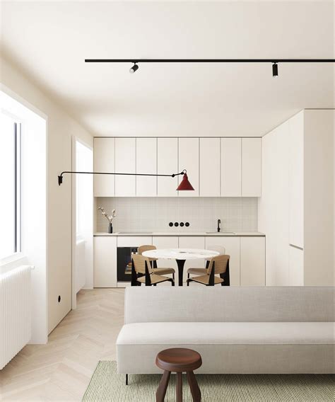 In scandinavian interiors, contrast provides depth and interest. Minimalist Scandinavian interior by Emil Dervish Copenhagen