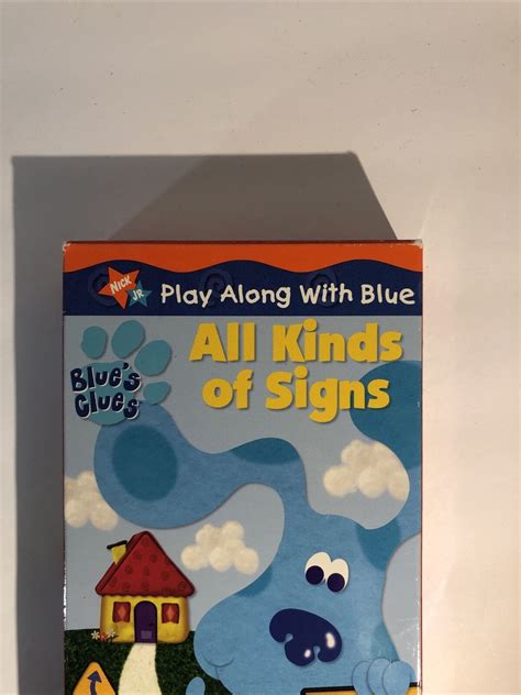 Blues Clues All Kinds Of Signsvhs 2000nick Jr W Marlee Matlin Rare