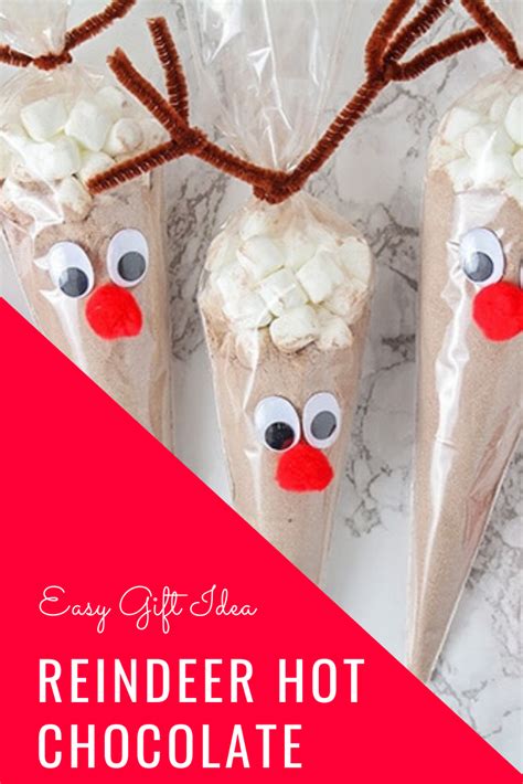 Reindeer Hot Chocolate Bags Easy T Idea Somewhat Simple