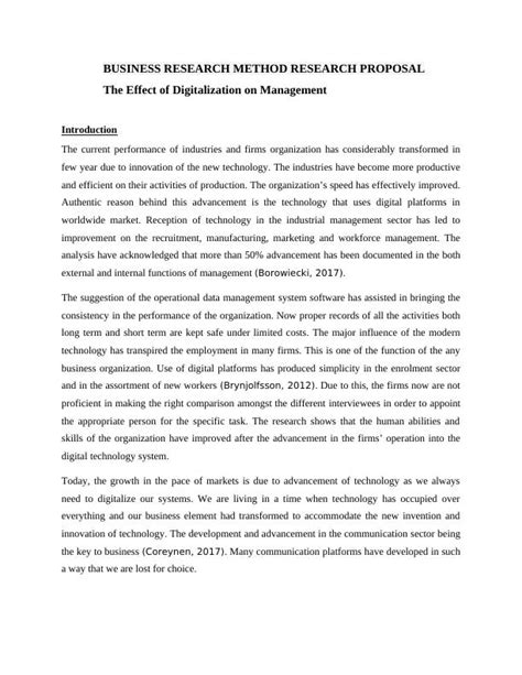 The Effect Of Digitalization On Management Essay