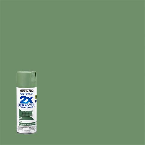 Rust Oleum Painters Touch 2x 12 Oz Satin Moss Green General Purpose