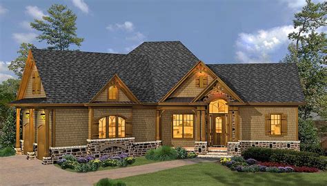 The hip roof is identified with inward sloping ends on the roof. Rustic Hip Roof 3 Bed House Plan - 15887GE | Architectural ...
