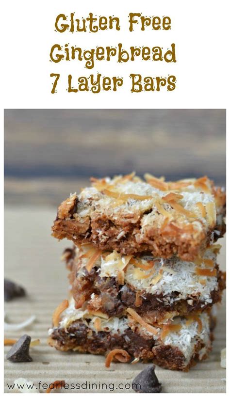 Click each category page to see what's. Gluten Free Gingerbread 7 Layer Bars | Gluten free ...