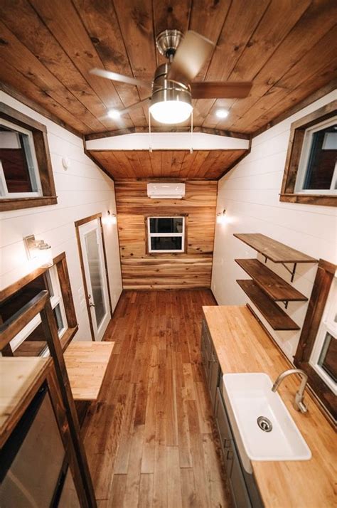 28ft Tiny House On Wheels With A Downstairs Bedroom