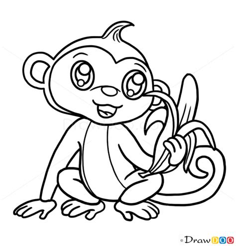 How To Draw Monkey Chibi