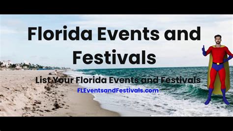 Florida Events And Festivals List Your Events Youtube