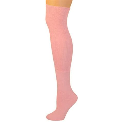 aj s knee high socks light pink