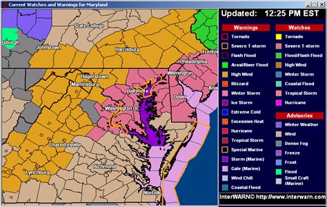 Probably the most common alert during the summertime is the severe thunderstorm. Severe Thunderstorm Watch - Maryland Weather