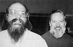 Die C-Erfinder: Ken Thompson und Dennis Ritchie (ca. 1973) | Der ...