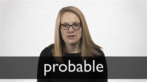 How To Pronounce Probable In British English Youtube