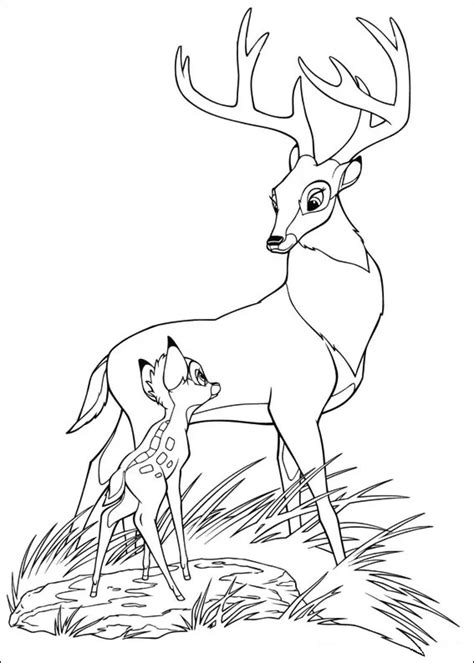 The Great Prince Of The Forest And Bambi F Rbung Seite Kostenlose Druckbare Malvorlagen F R Kinder