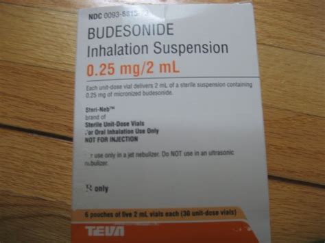 Budesonide Inhalation Suspension 025mg2ml