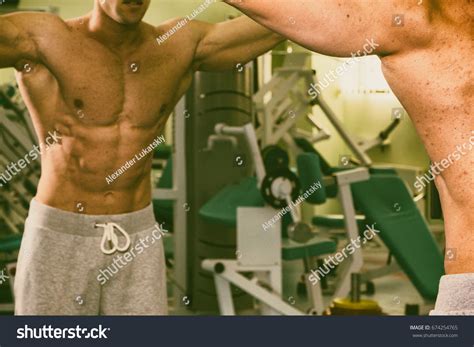 Muscular Male Body Result Bodybuilding Workouts Stock Photo 674254765