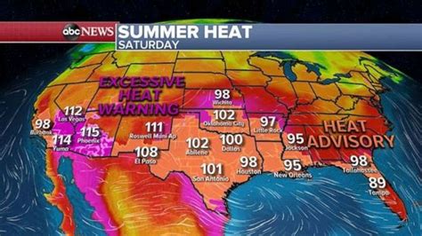 Near Record Heat Expected In Southwest As Heatwave Grips Large Parts Of