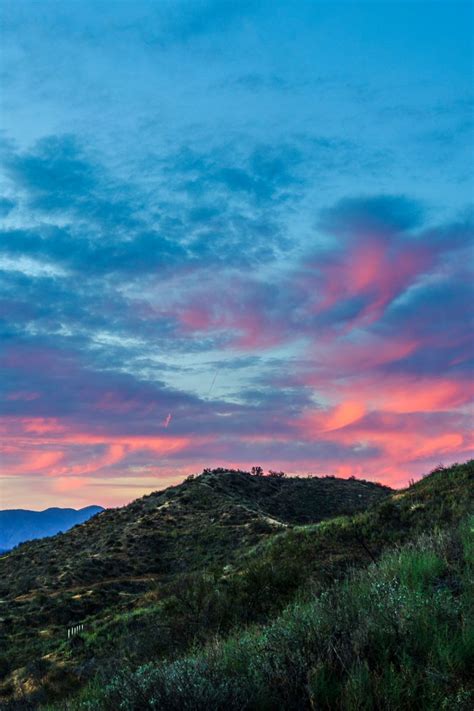 Download Wallpaper 800x1200 Hill Peak Grass Sunset Sky Iphone 4s4
