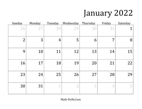 2022 Monthly Calendar Printable Free Letter Templates