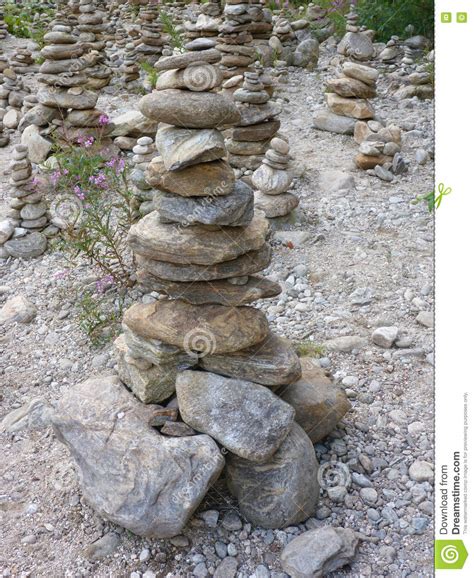 Cairn Hand Made Pile Of Stones Stock Photo Image Of Pile Landmark