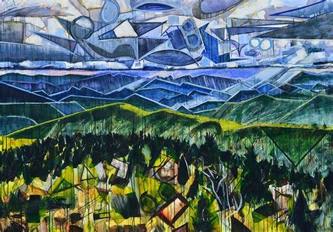 Appalachian Mountains Landscape Painting Abstract Art