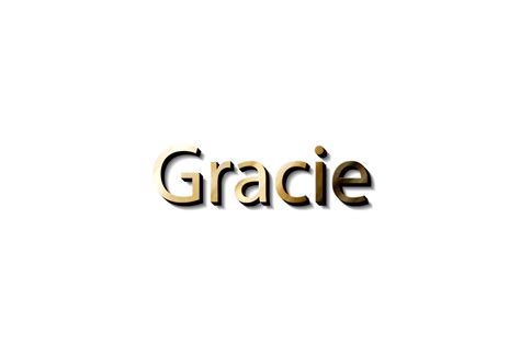 Gracie 3d Name 15732957 Png
