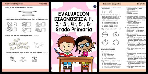 EvaluaciÓn Diagnostica 1° 2° 3° 4° 5° 6° Grado Primaria Portada