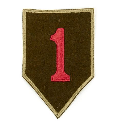 Us Wwi 1st Infantry Division Shoulder Patch The Big Red One