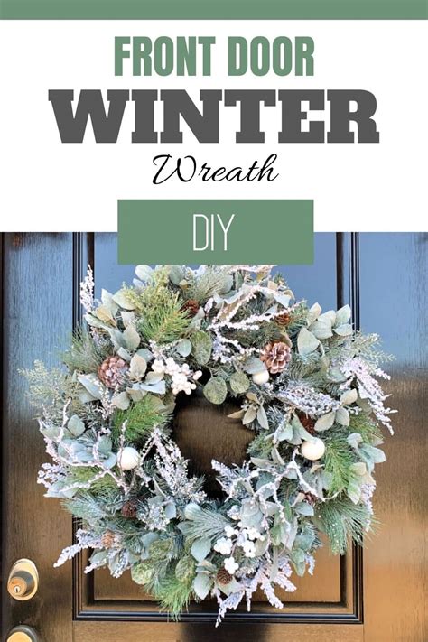 How To Make A Winter Wreath For Your Front Door Southern Charm Wreaths