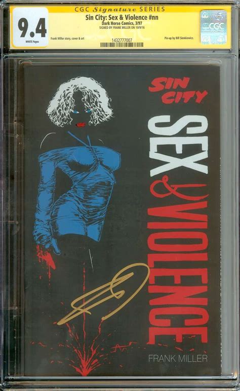 Sin City Sex And Violence Nn Cgc 94 White Pages Ebay