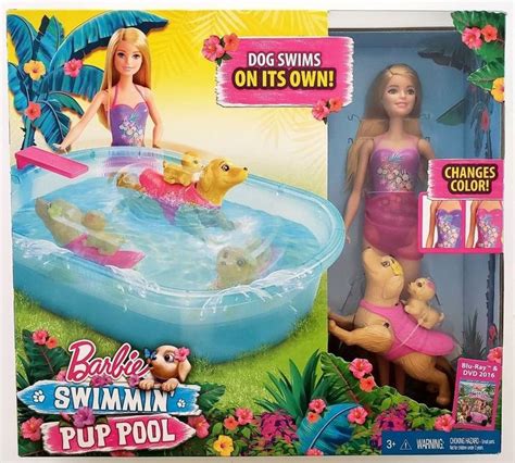 Mattel Dmc Barbie Swimmin Pup Pool Set For Sale Online Ebay