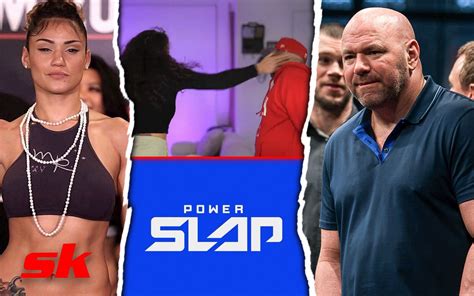 watch former female ufc fighter auditions for dana white s power slap league by slapping show