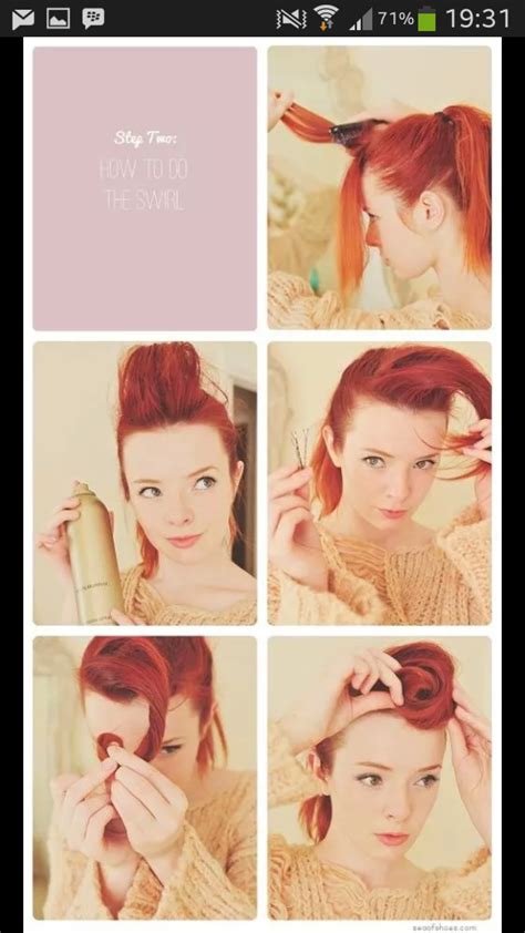 Quick And Easy Pin Up Hairstyle ♡ Musely