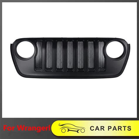 Car Exterior Modifications Front Grille For 2018 2022 Wrangler Jl