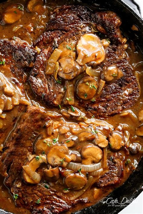 (720 cal.) filet medallions * three tender filets (9 oz. Ribeye Steaks With Mushroom Gravy is simple and delicious! Have dinner served on the table in 15 ...