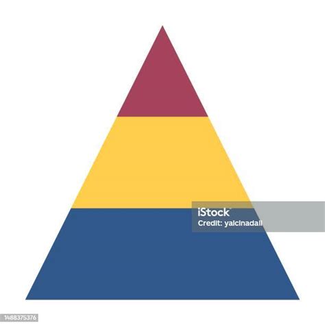 Bagan Piramida Berwarnawarni Dengan 3 Langkah Ilustrasi Infografis