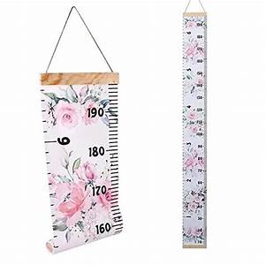 Baby Growth Chart Ruler Kids Roll Up Height Chart Wall Hanging