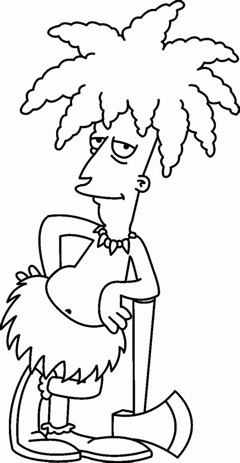 Simpsons Coloring Pages Online Simpsons Coloring Pages To Print Out