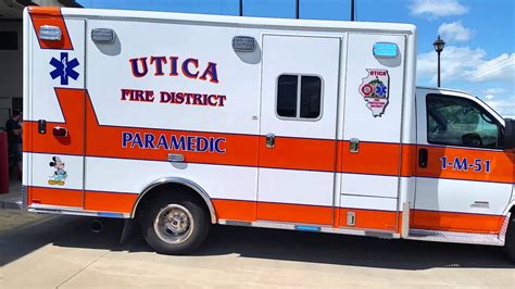 Utica Fire Protection District New Ambulance 1 M 51 Youtube